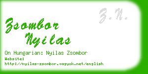 zsombor nyilas business card